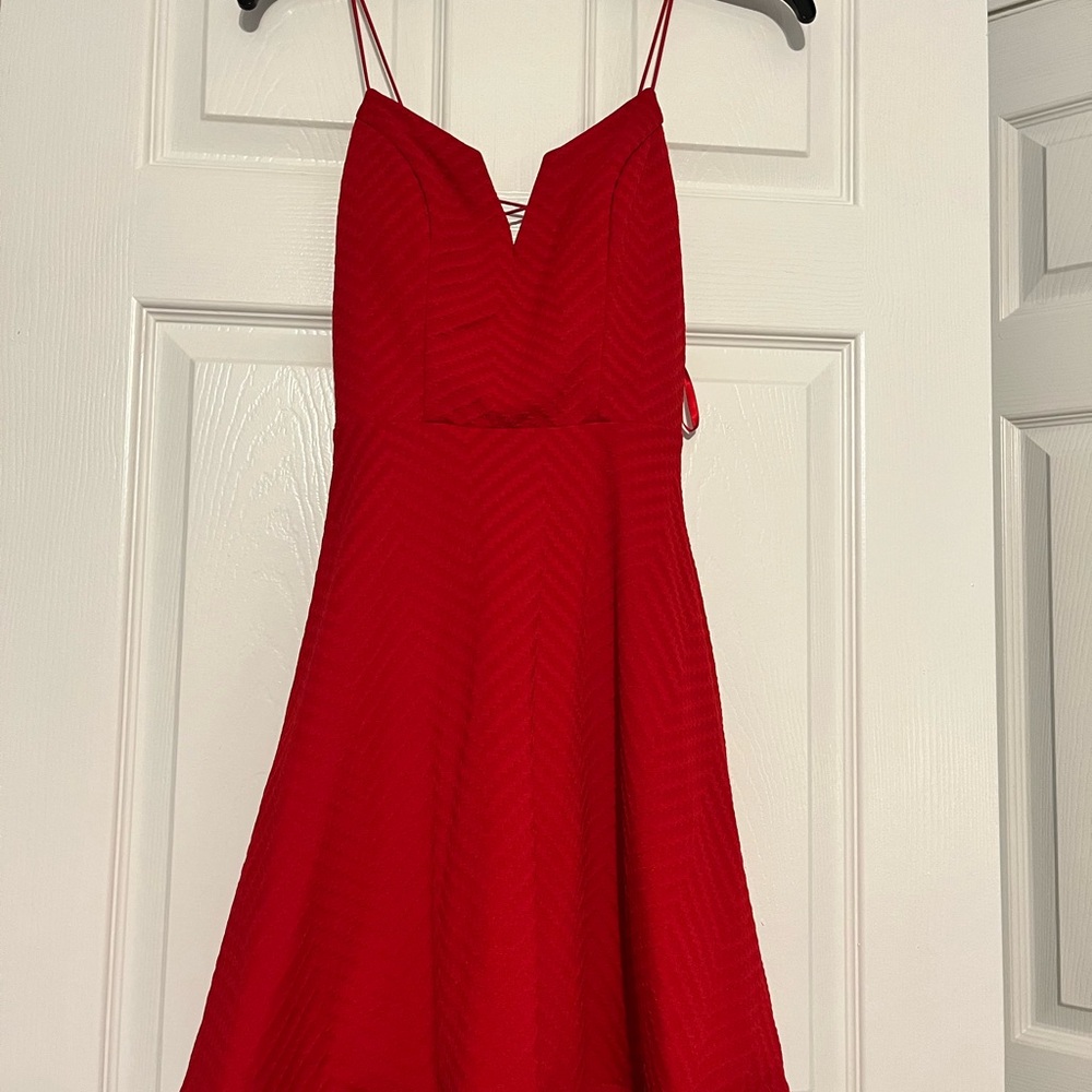 City Studio Vibrant Red Mini Dress